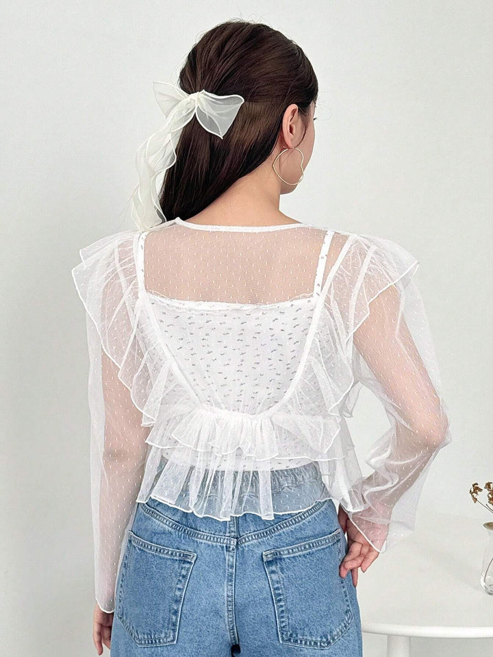Top SHEIN, alb
