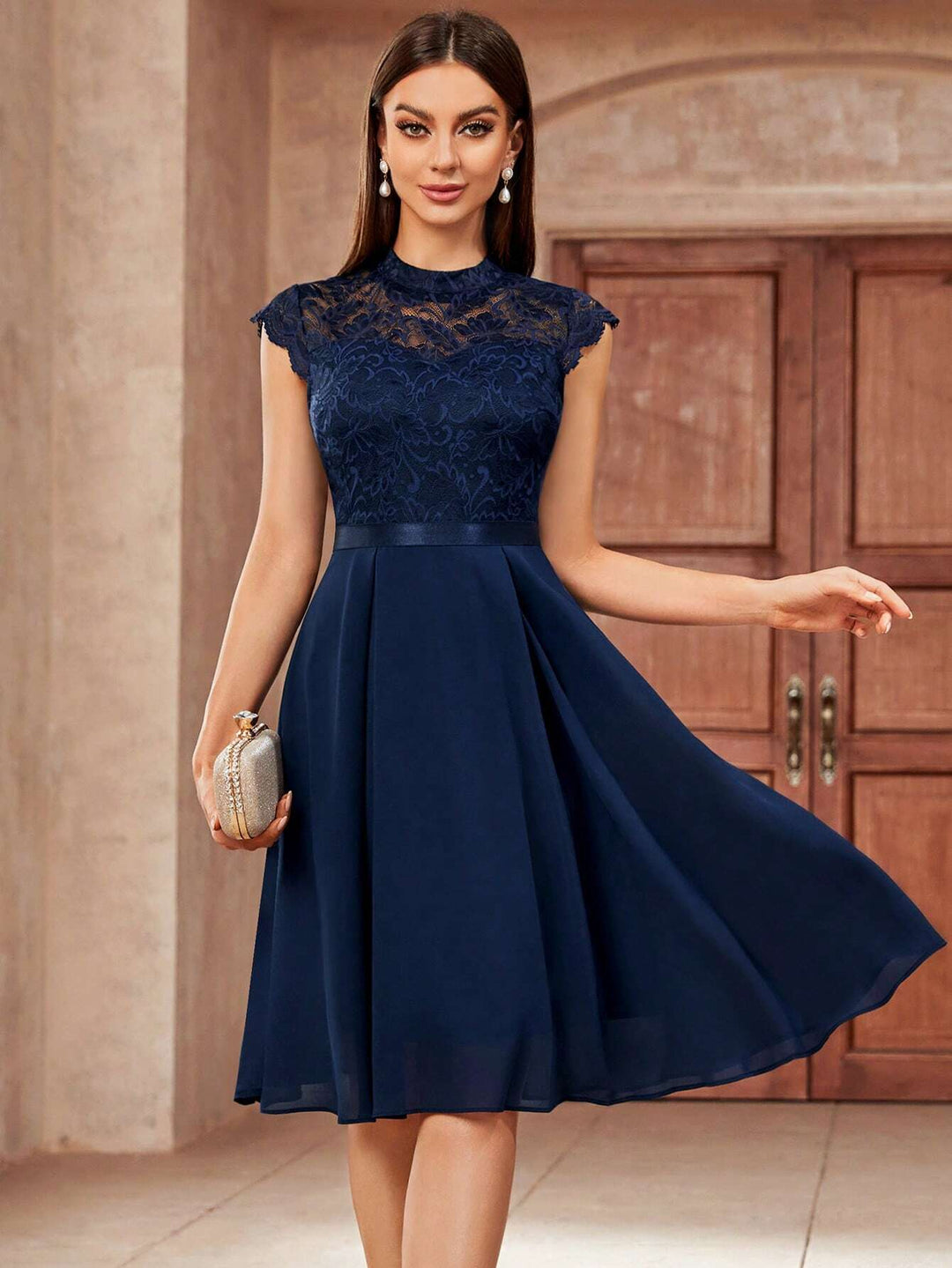Rochie de ocazie SHEIN, albastru