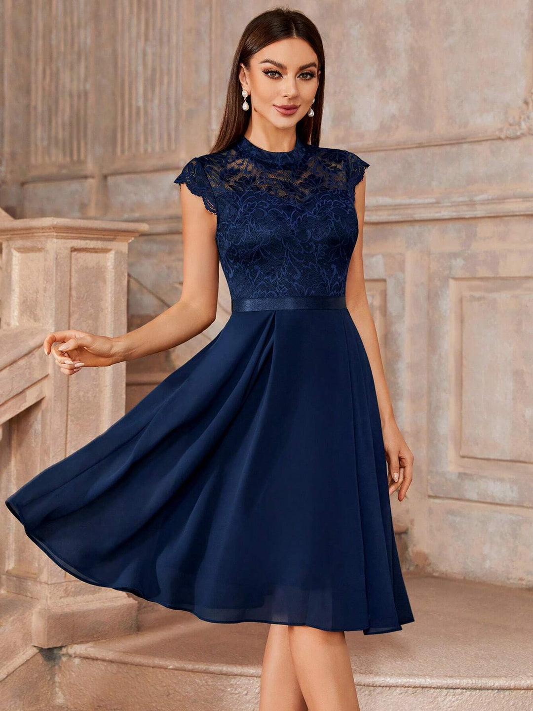 Rochie de ocazie SHEIN, albastru