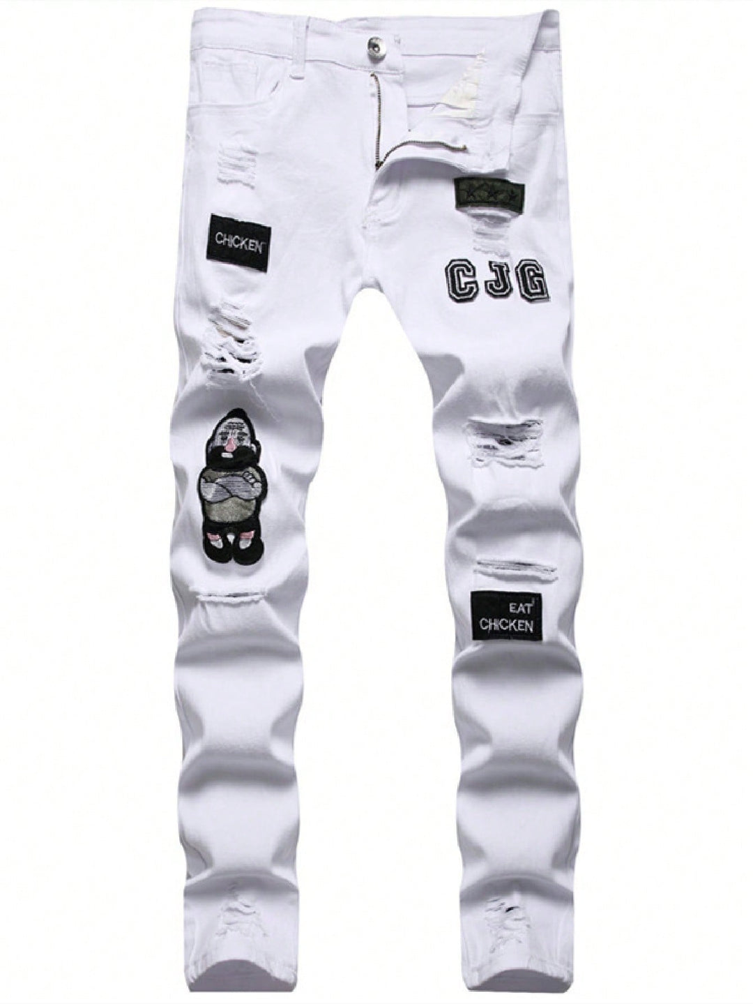 Jeans SHEIN, alb
