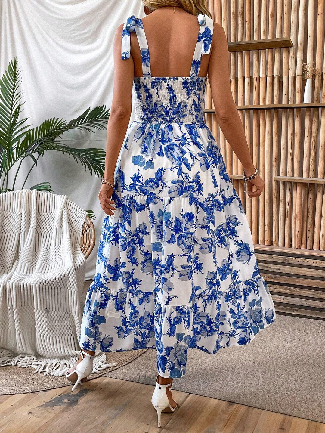 Rochie midi Shein, mix culori
