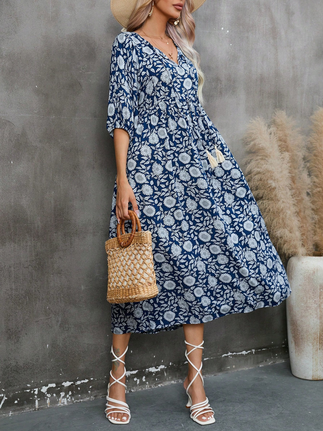 Rochie maxi SHEIN, albastru
