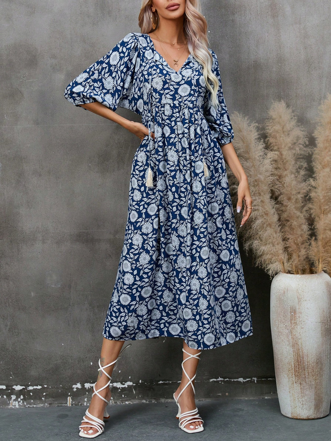 Rochie maxi SHEIN, albastru