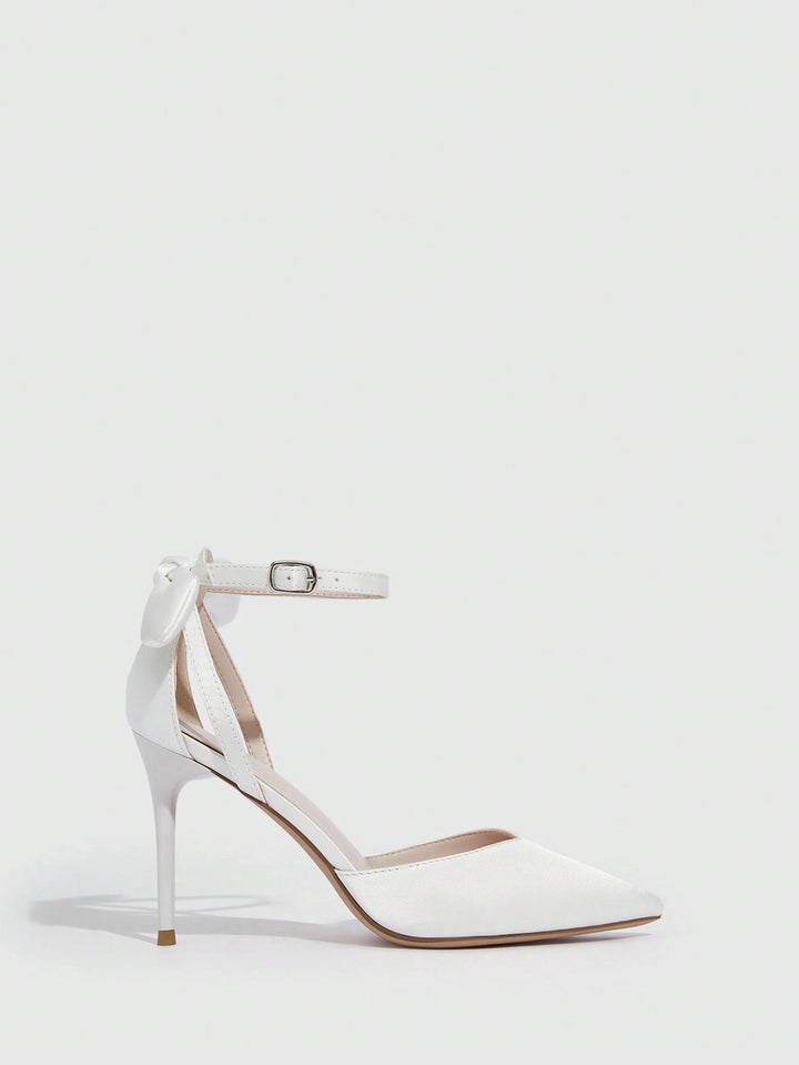Pantofi cu toc SHEIN, alb
