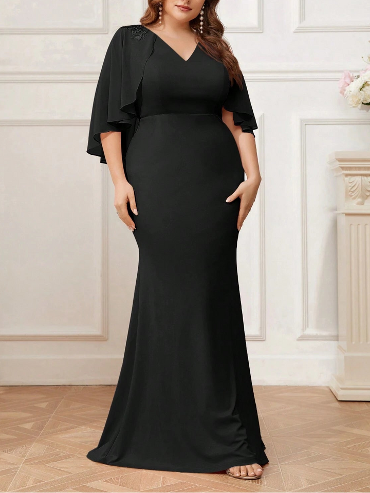 SHEIN maxi ruha, fekete