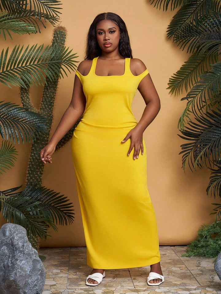 Rochie maxi SHEIN, galben