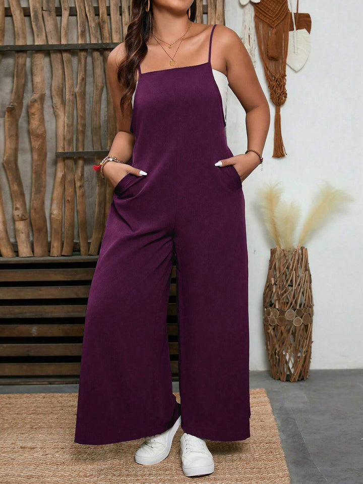 SHEIN hosszú jumpsuit, lila