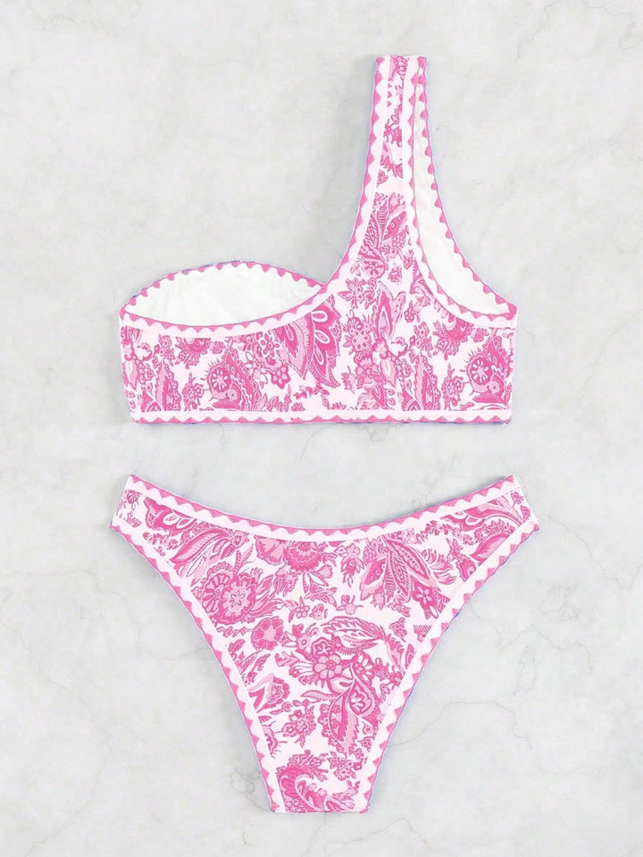 Set bikini SHEIN, roz
