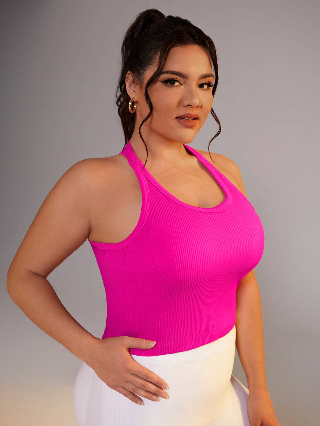 SHEIN sportmelltartó, rózsaszín