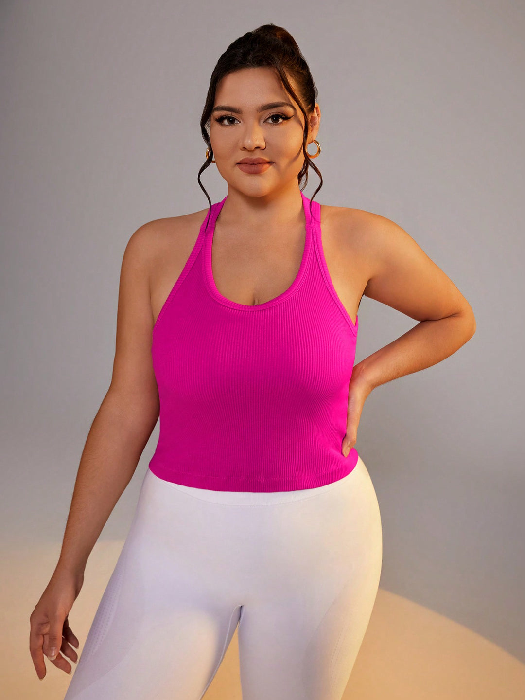 SHEIN sportmelltartó, rózsaszín