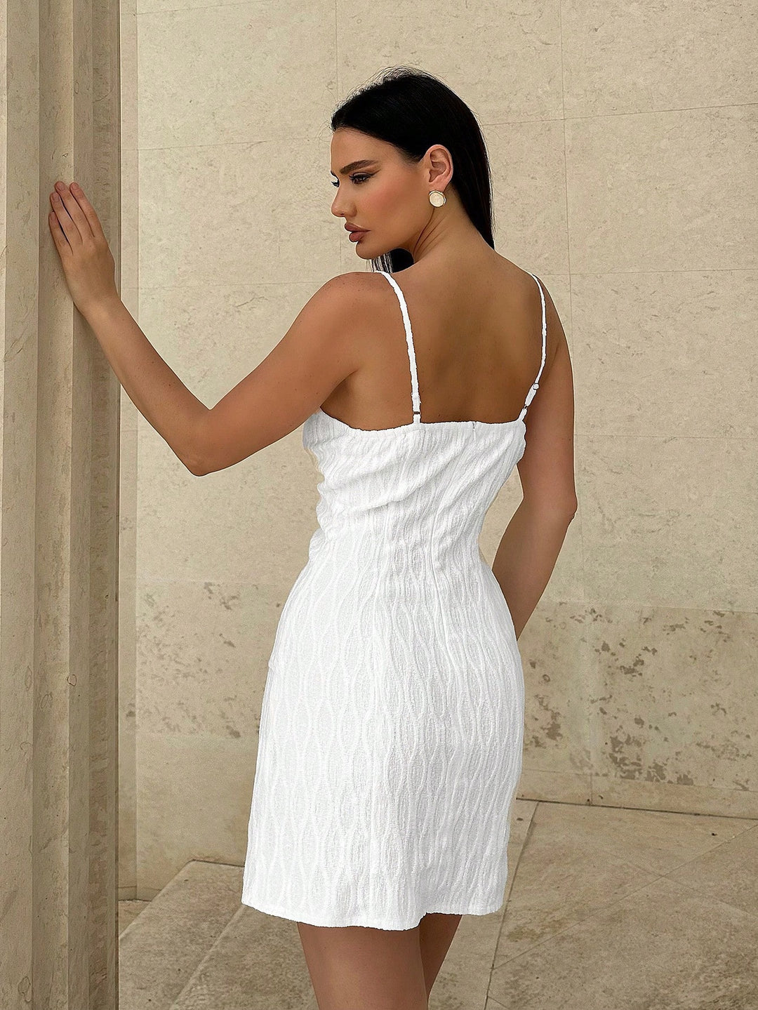 Rochie mini SHEIN, alb