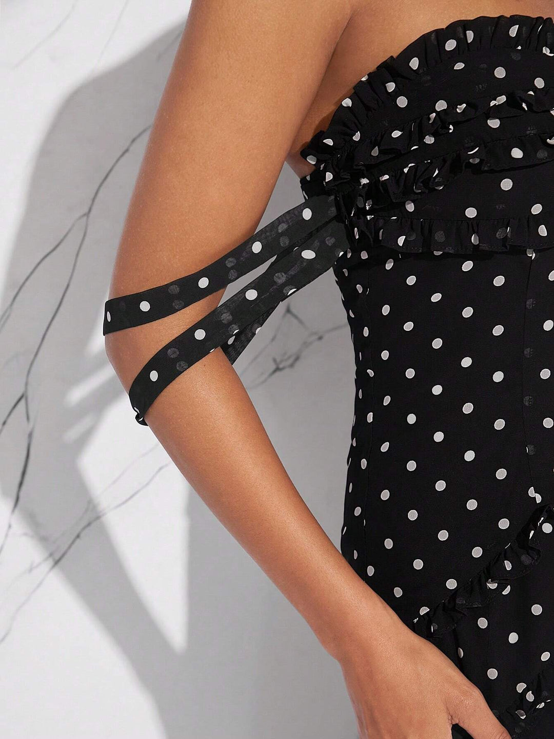 Shein maxi ruha, fekete