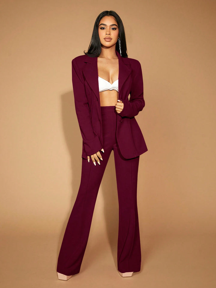 Pantaloni SHEIN, vișiniu