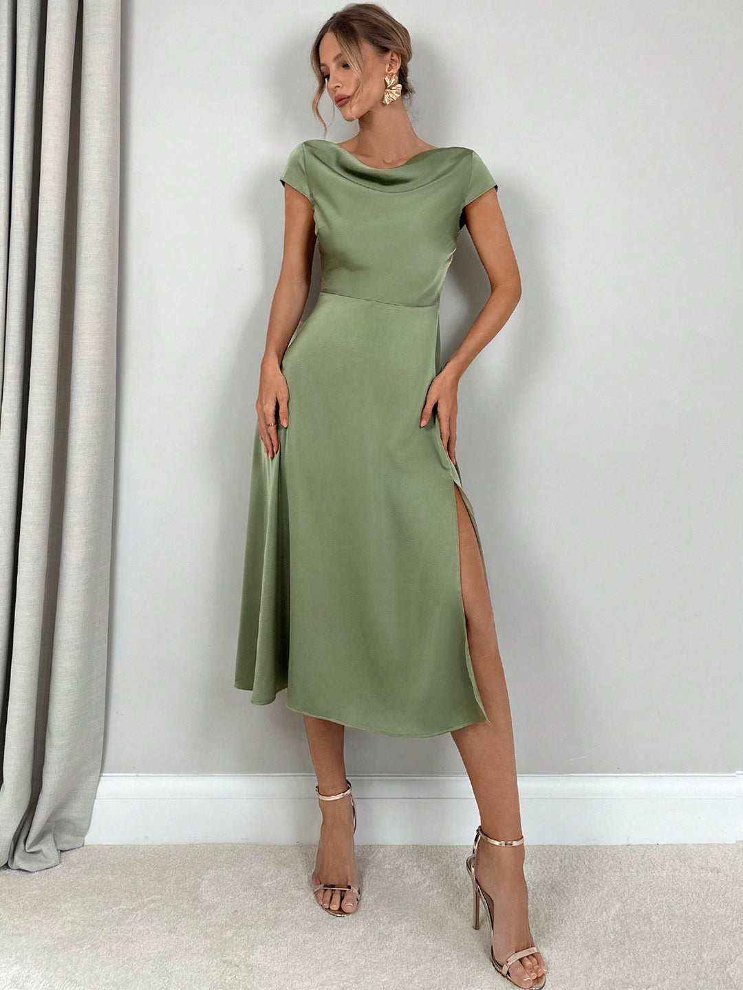SHEIN maxi ruha, zöld