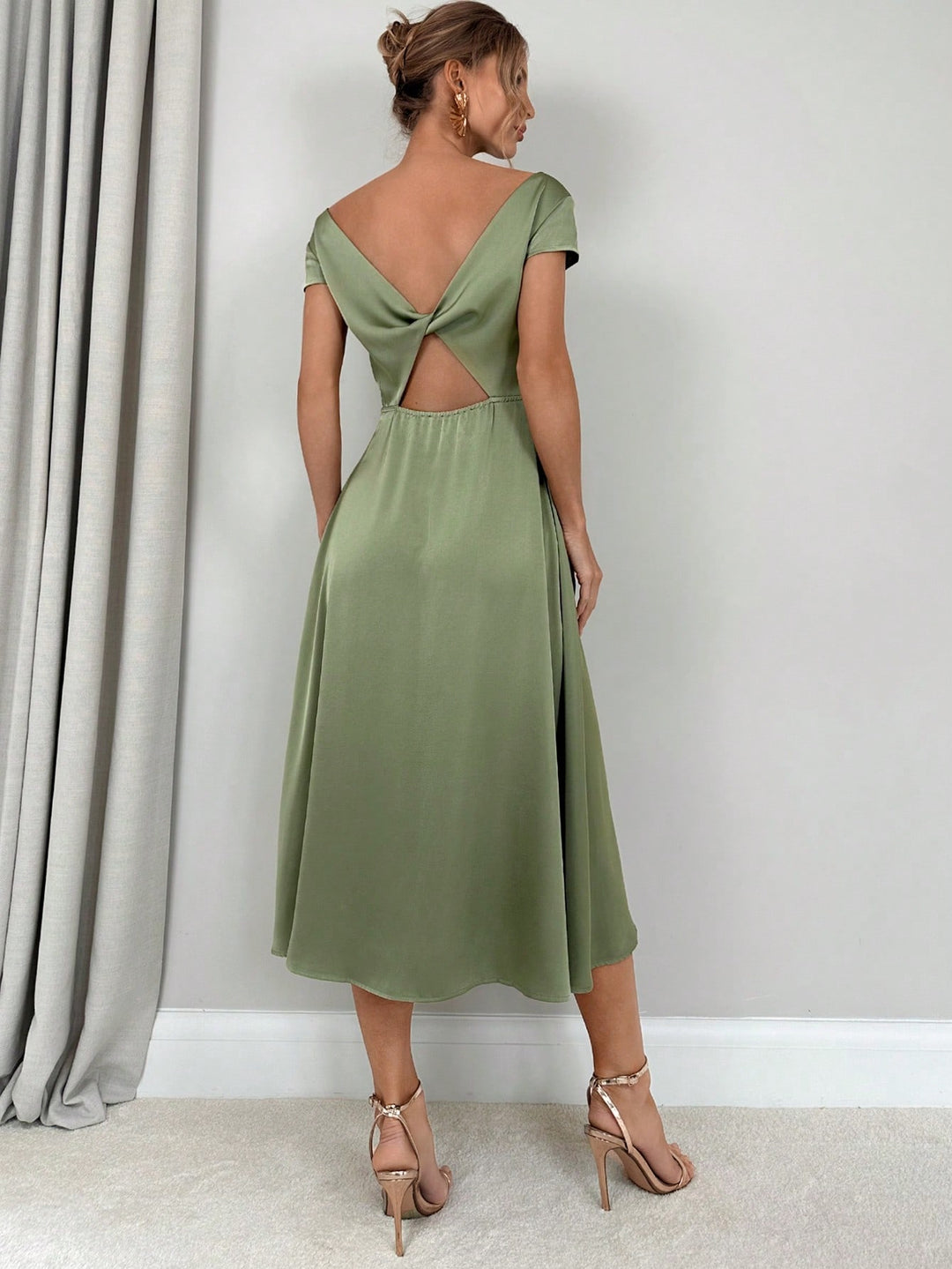 SHEIN maxi ruha, zöld