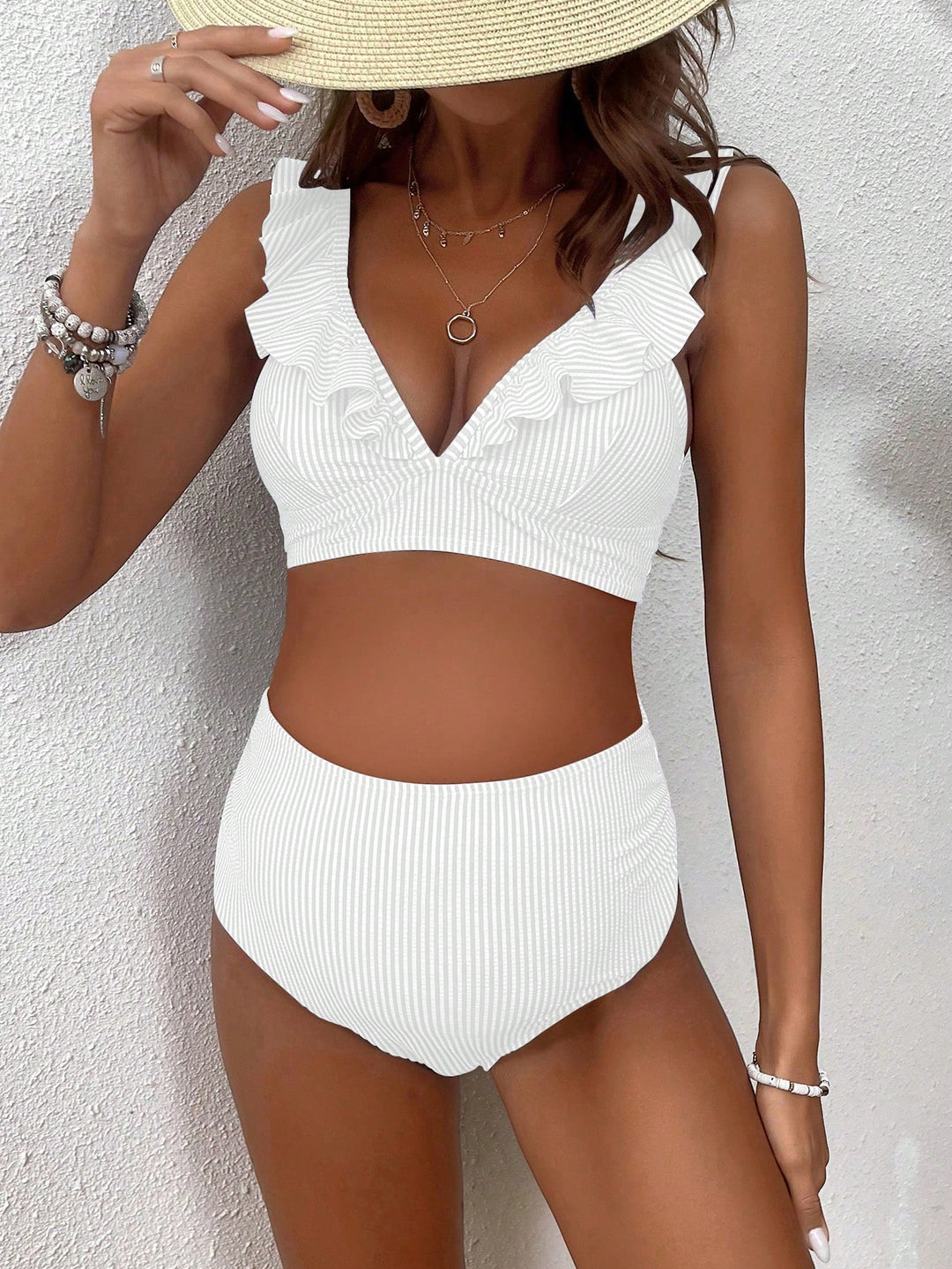 SHEIN bikini szett, fehér