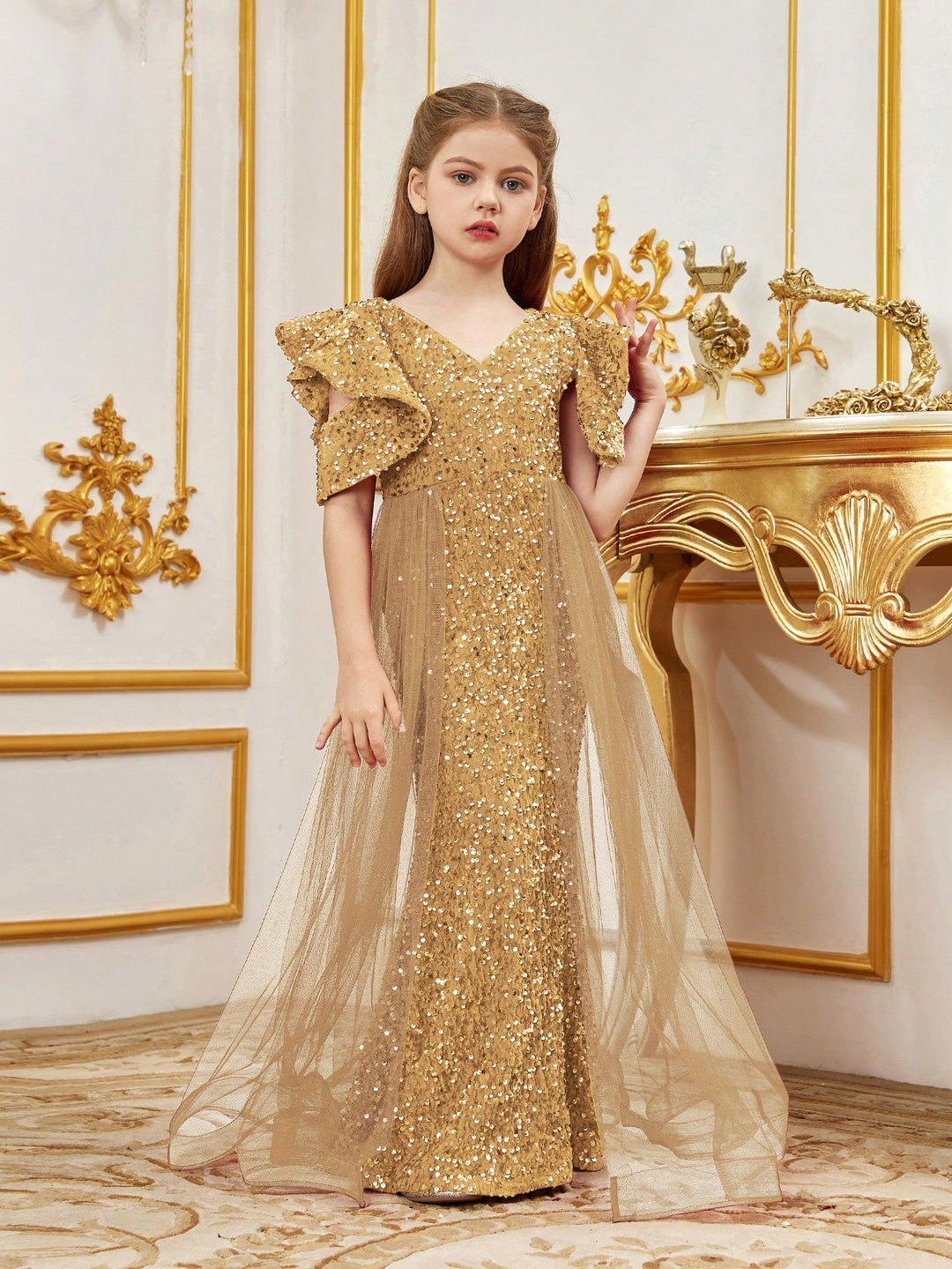 Rochie SHEIN, auriu
