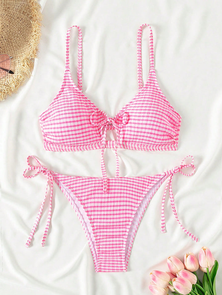 Set bikini SHEIN, roz