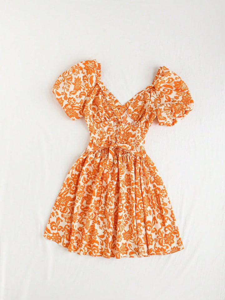 Rochie mini SHEIN, portocaliu