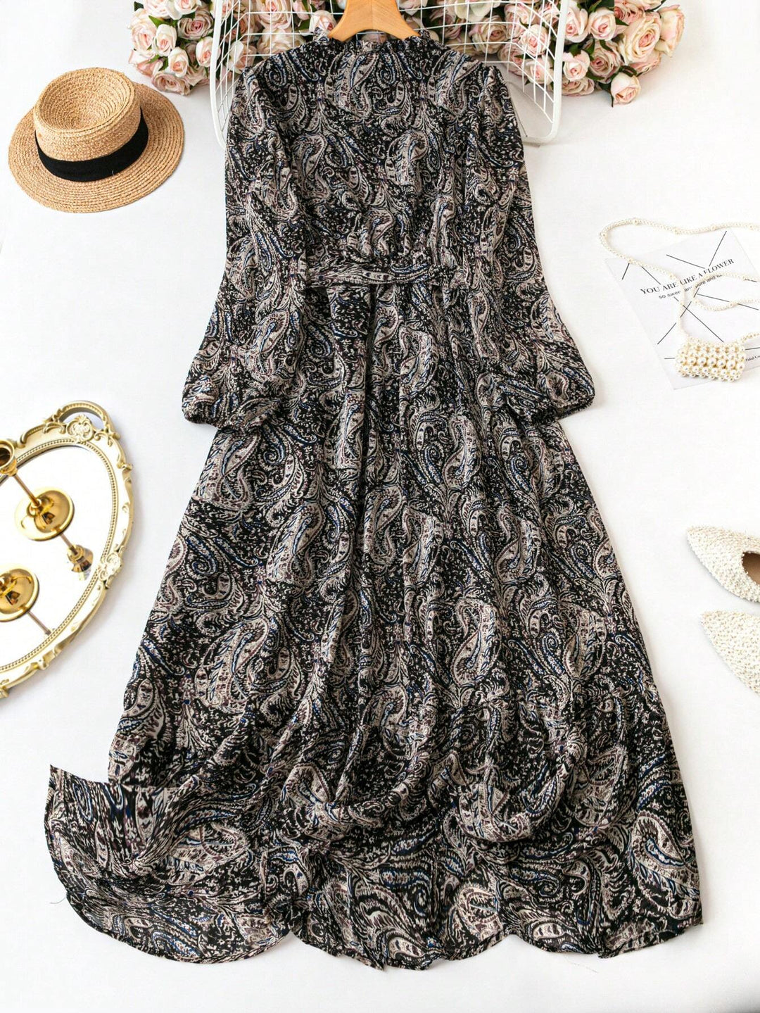 Rochie maxi SHEIN, mix culori