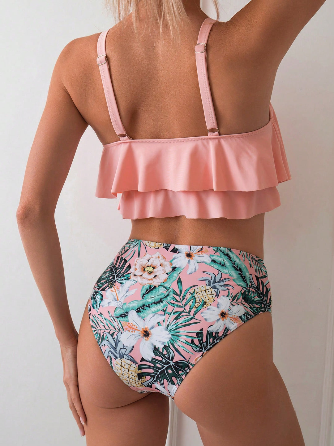 Costum de baie SHEIN, roz