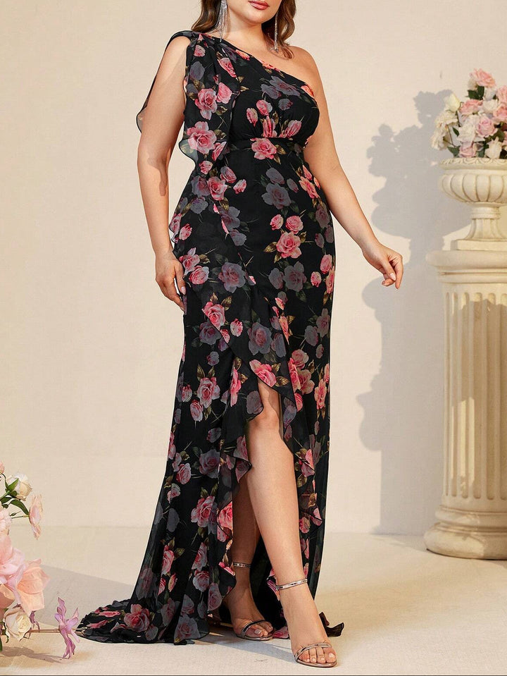 SHEIN maxi ruha, fekete