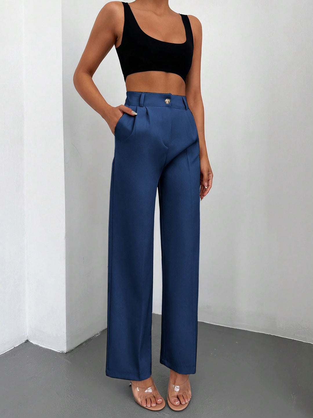 Pantalon SHEIN, albastru