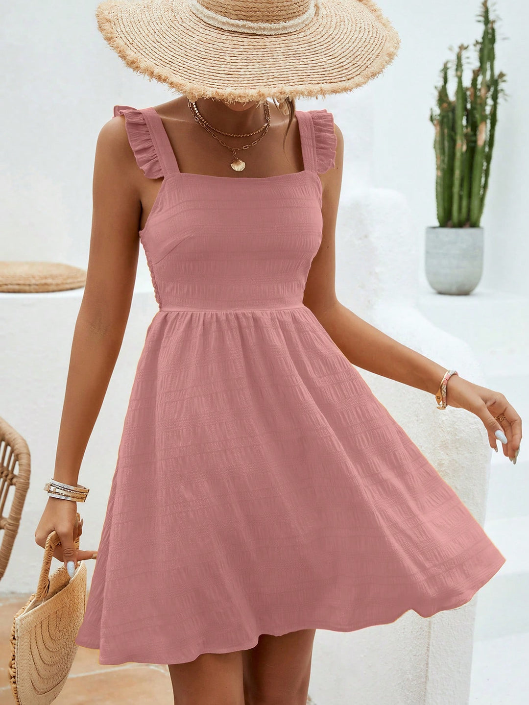 Rochie scurtă SHEIN, roz