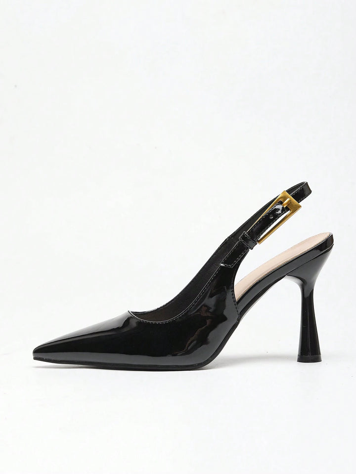 Pantofi cu toc SHEIN, negru