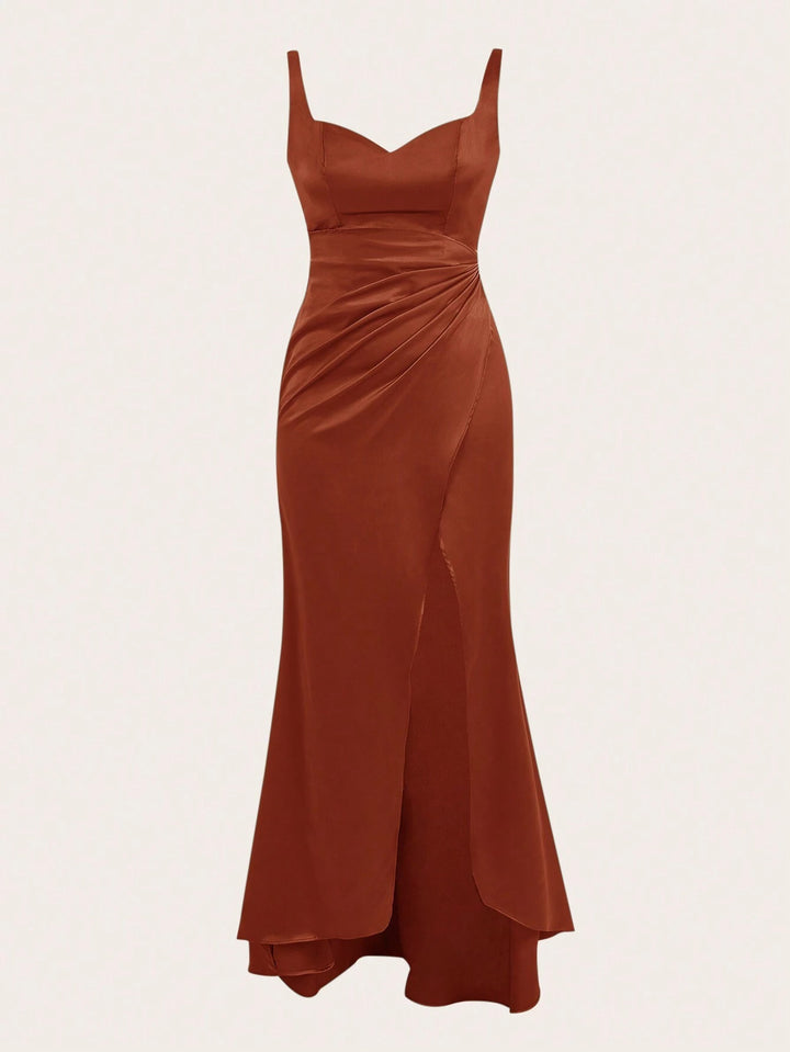 Rochie maxi SHEIN, maro