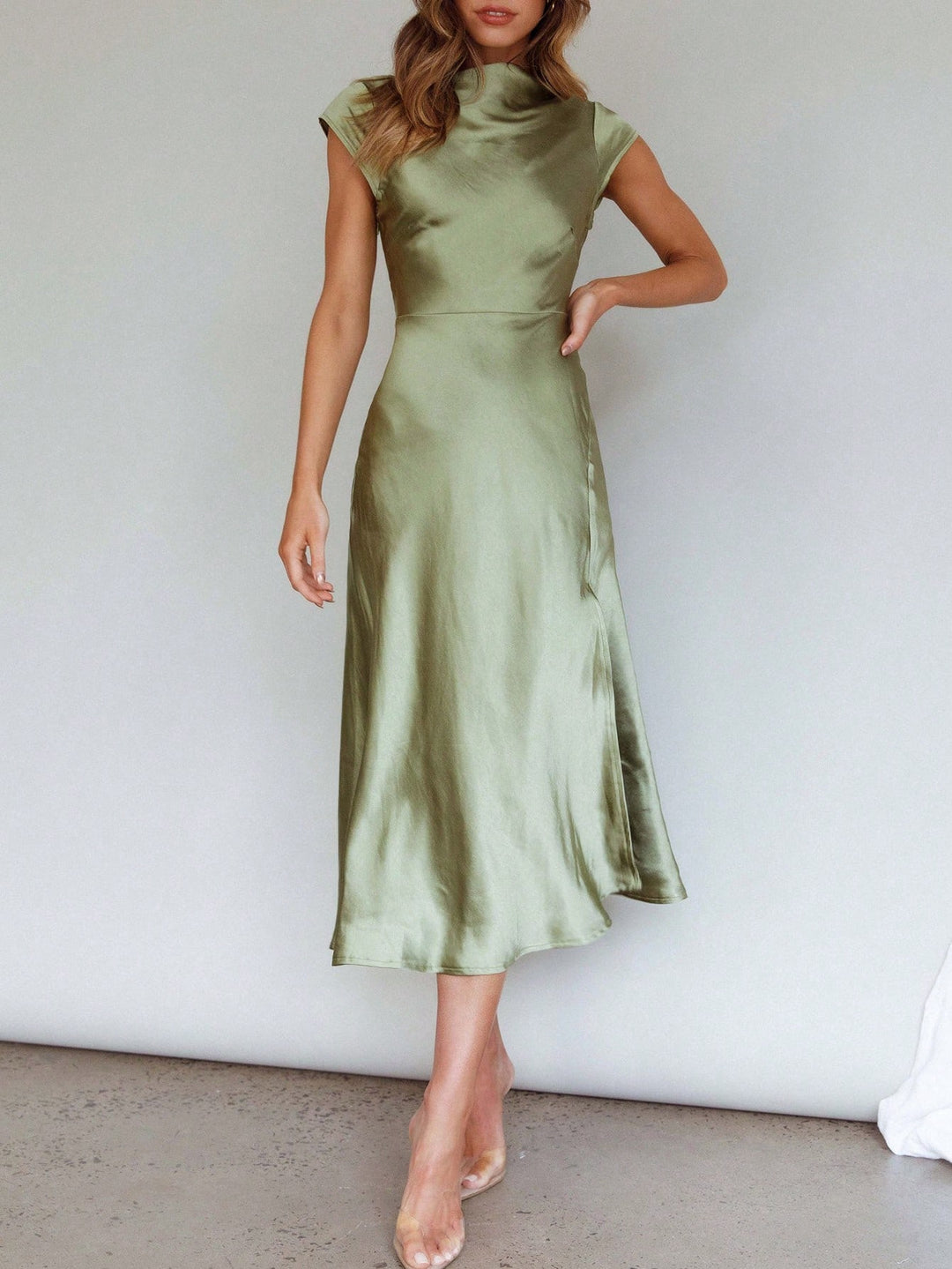 SHEIN maxi ruha, zöld