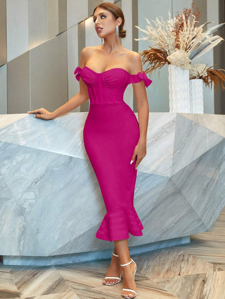 Rochie maxi SHEIN, roz
