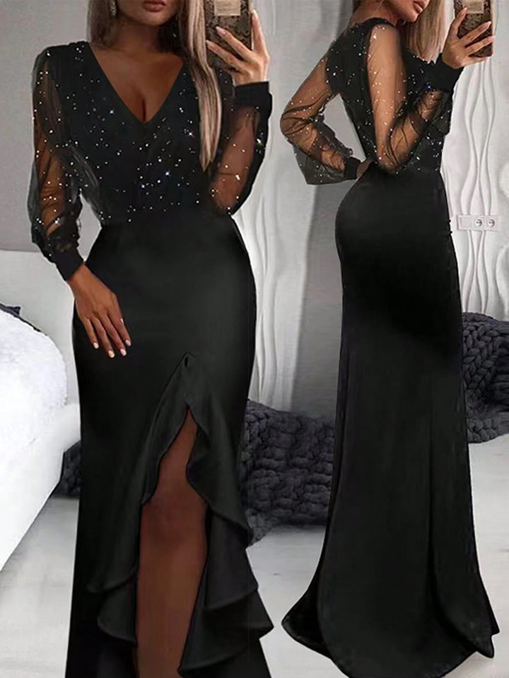 SHEIN maxi ruha, fekete