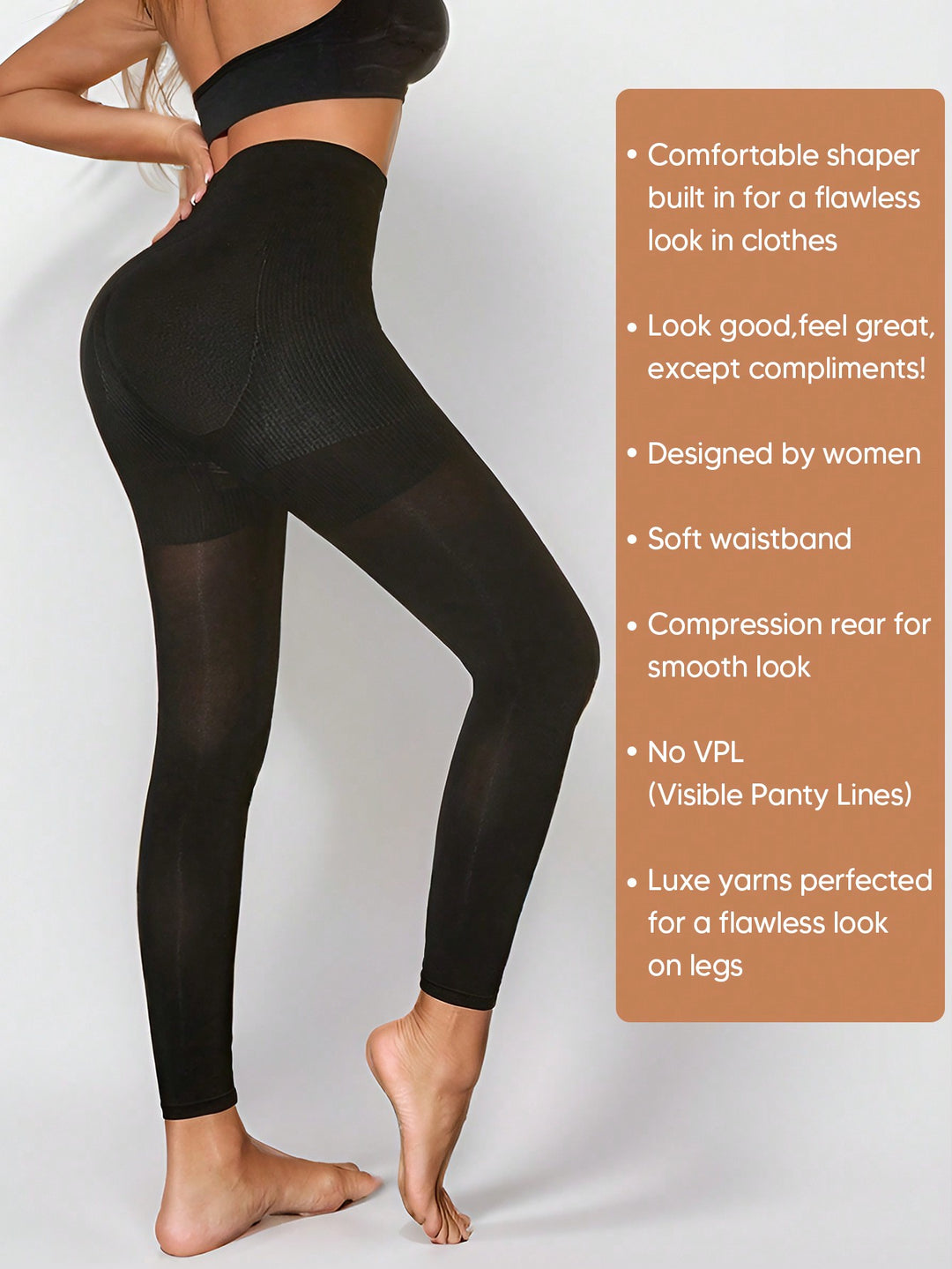 Lenjerie modelatoare SHEIN, negru