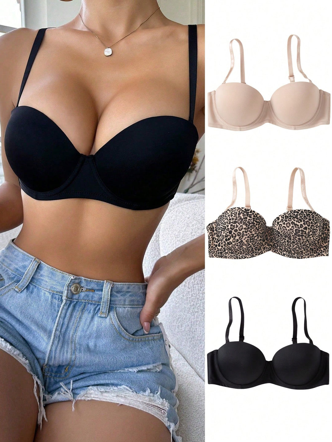 Sutien SHEIN, mix culori