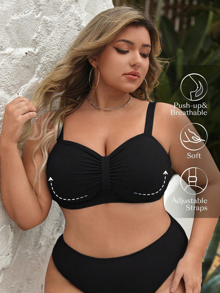 Sutien de baie SHEIN, negru