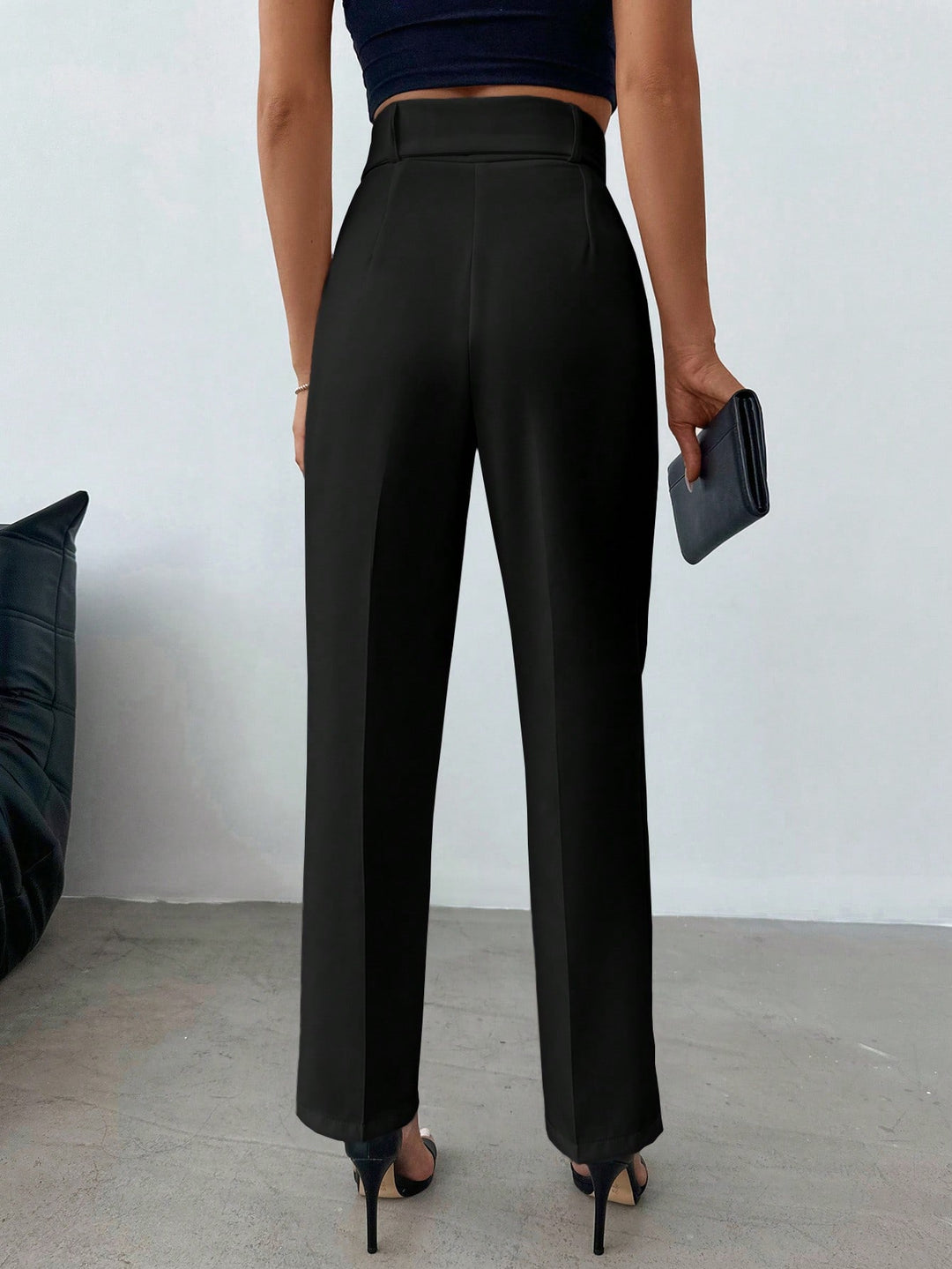 Pantaloni SHEIN, negru