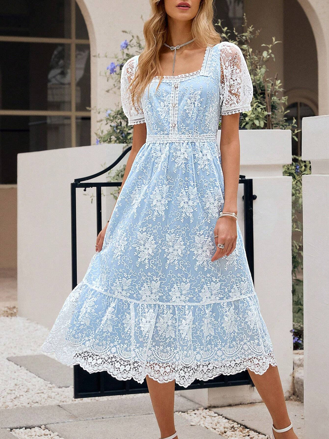 Rochie maxi SHEIN, albastru