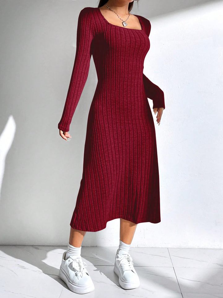 Rochie midi SHEIN, roșu