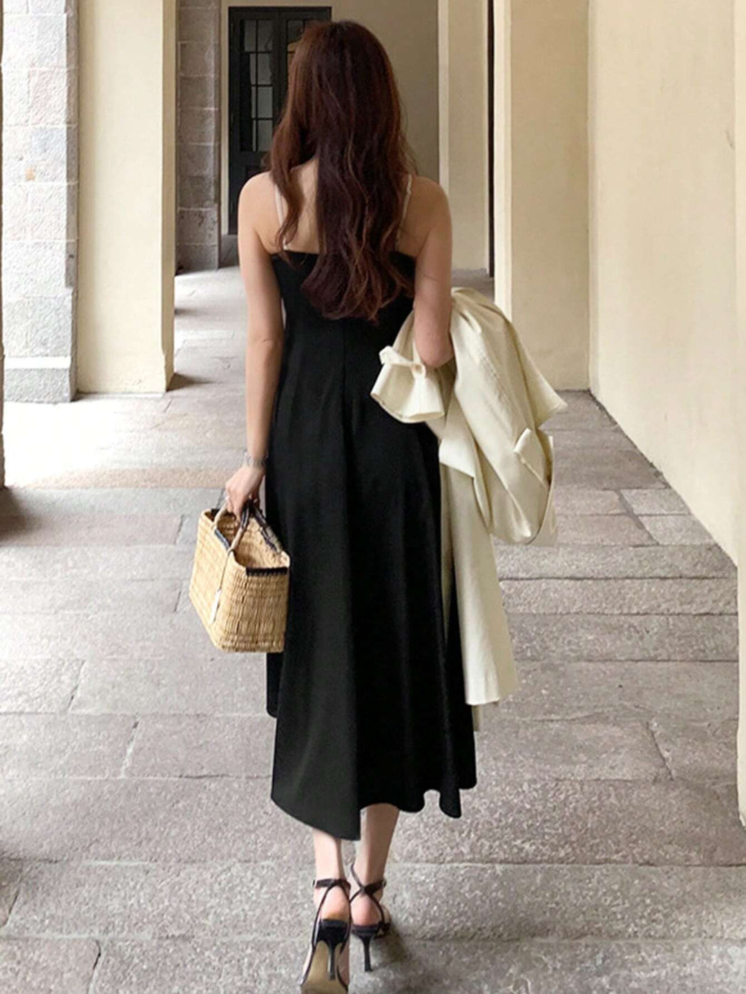 Rochie midi SHEIN, negru