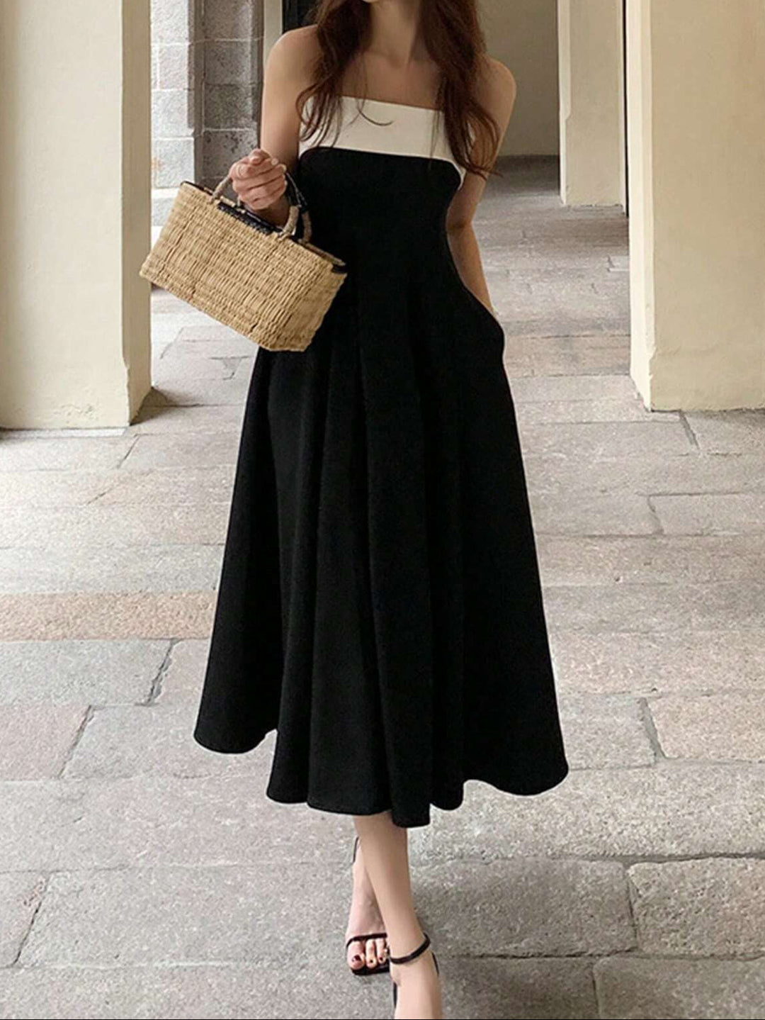 Rochie midi SHEIN, negru