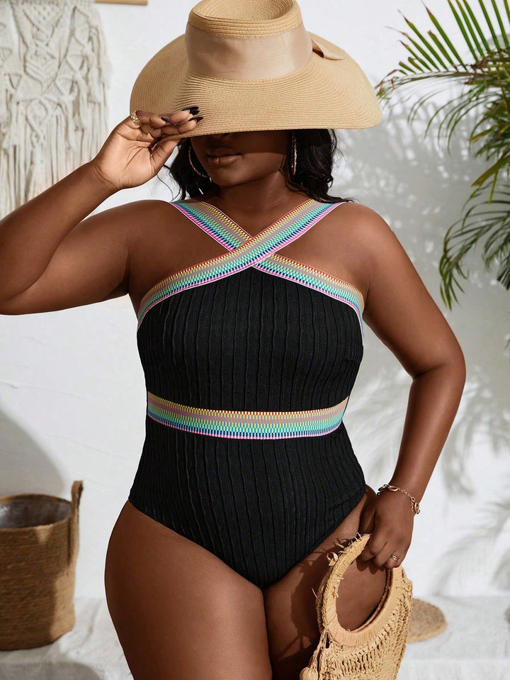 Costum de baie întreg SHEIN, negru