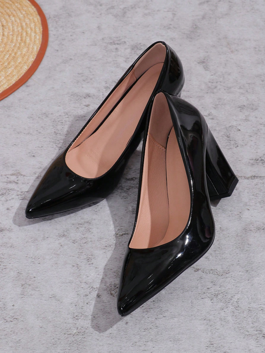 Pantofi cu toc SHEIN, negru