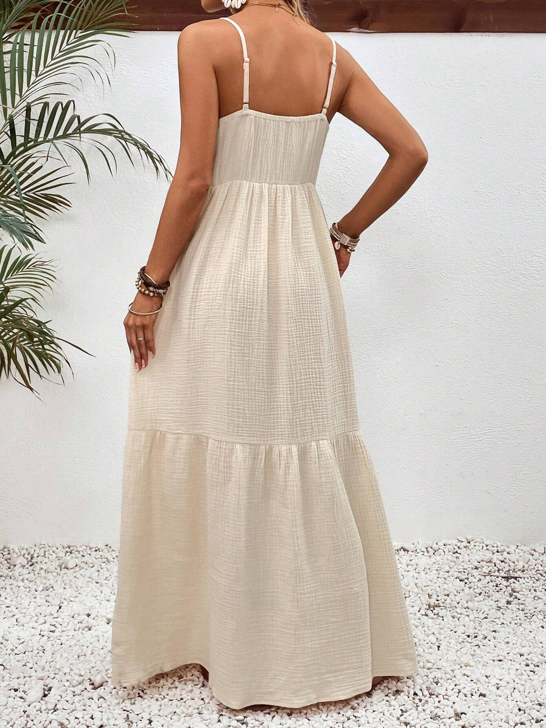 SHEIN Maxi Dress, Cream