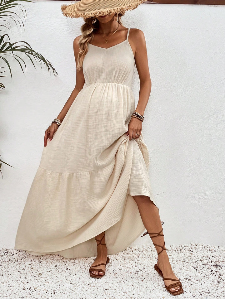 SHEIN Maxi Dress, Cream