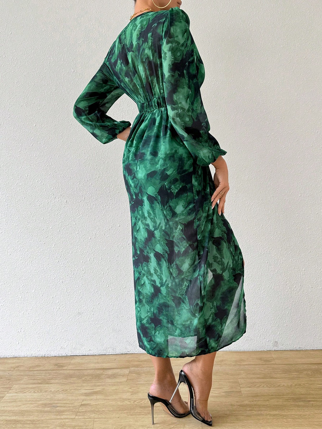 Rochie midi SHEIN, verde