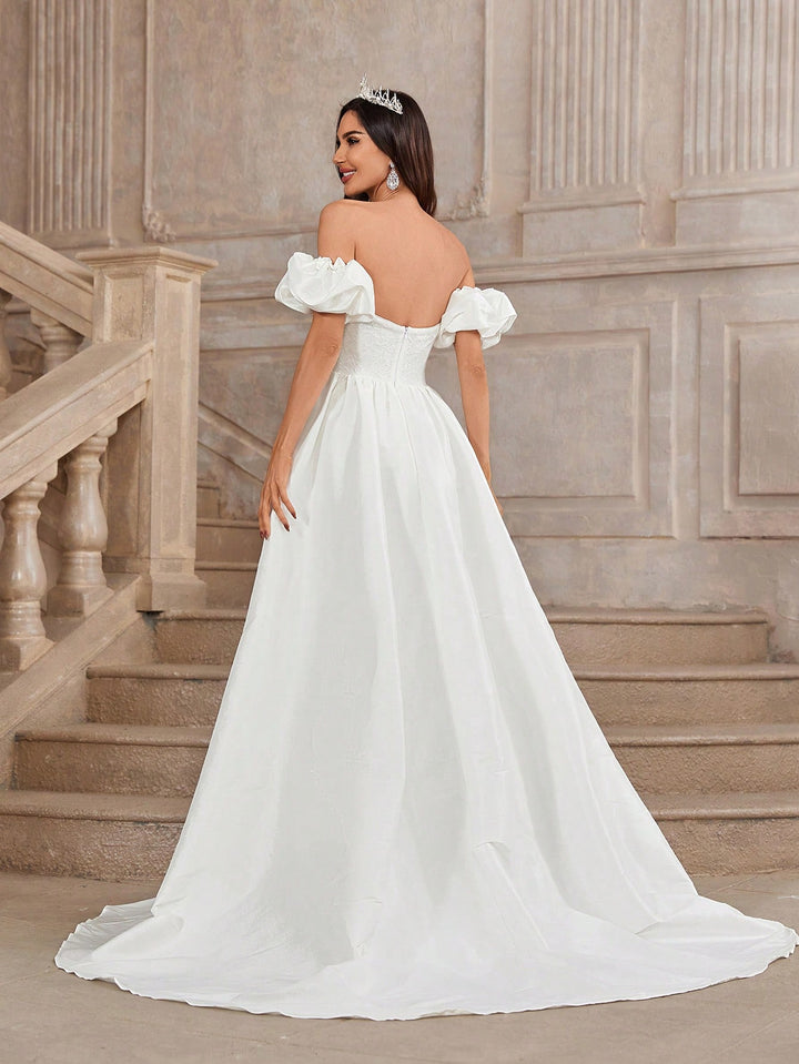 Rochie de mireasă SHEIN, bej