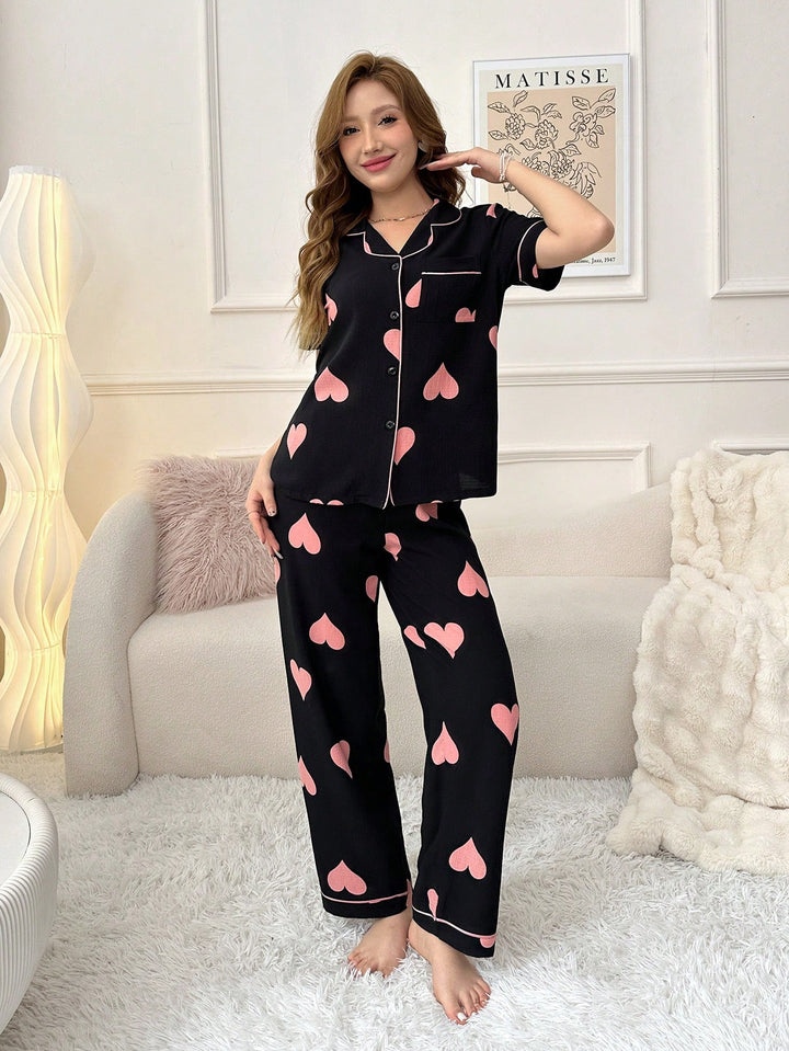 Pijama SHEIN, negru