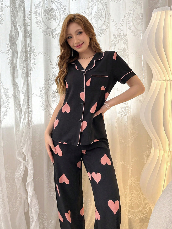 Pijama SHEIN, negru