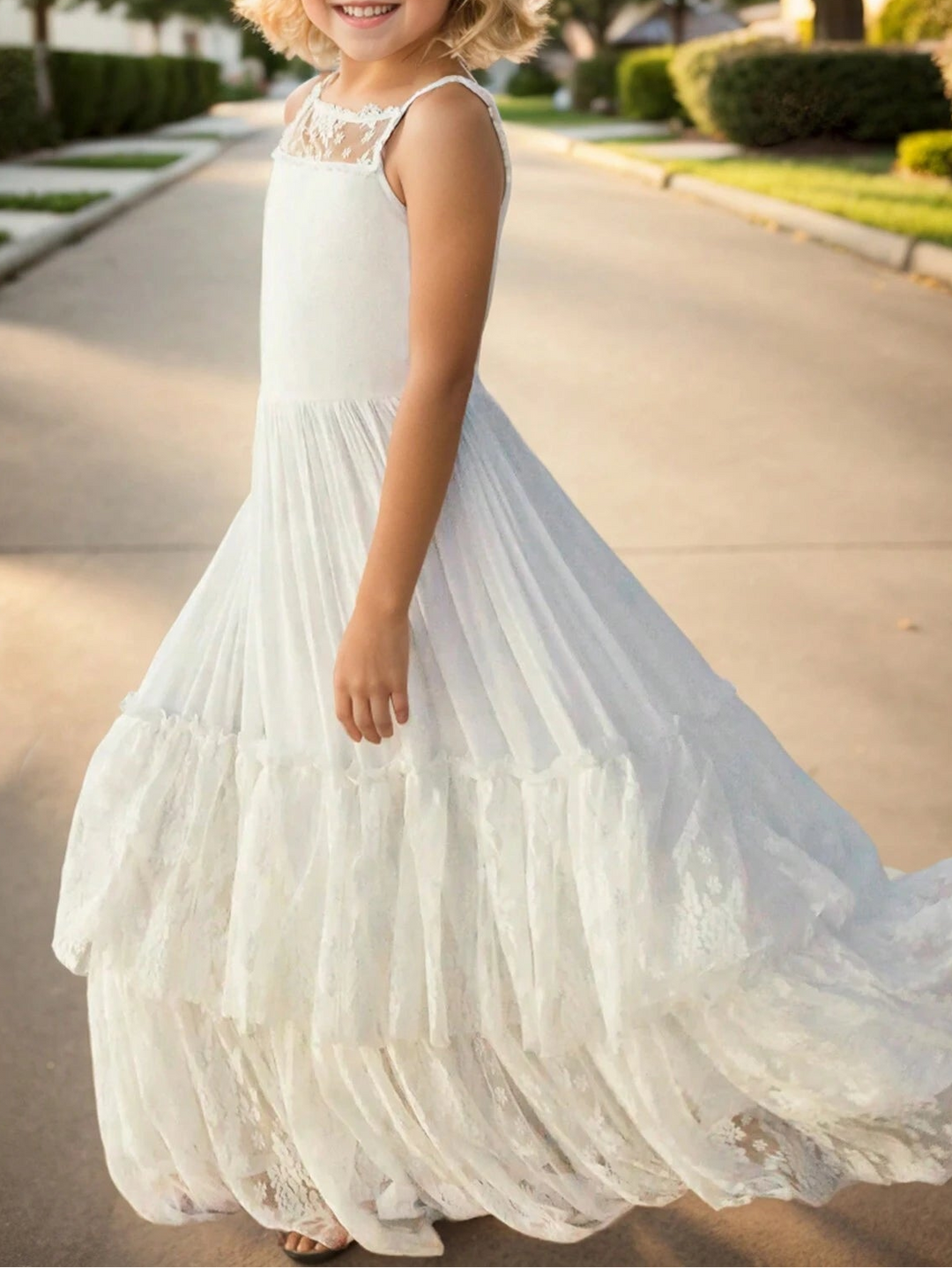 Rochie maxi Shein, alb